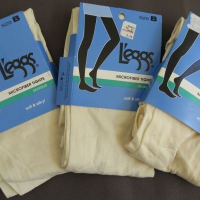 Leggs Microfiber Semi-Opaque Tights (3 Pairs)